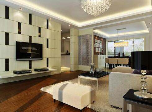 富陽家裝電視背景墻與隔斷的搭配方法